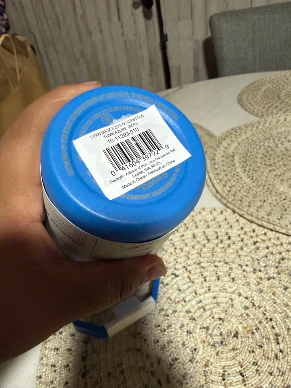 Stanley Blue Fast Flow Tumbler 30oz - Picture 4 of 4